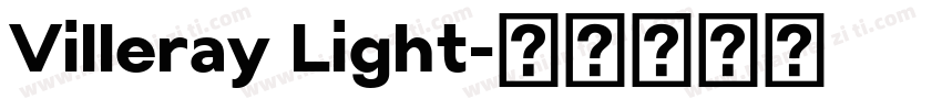 Villeray Light字体转换